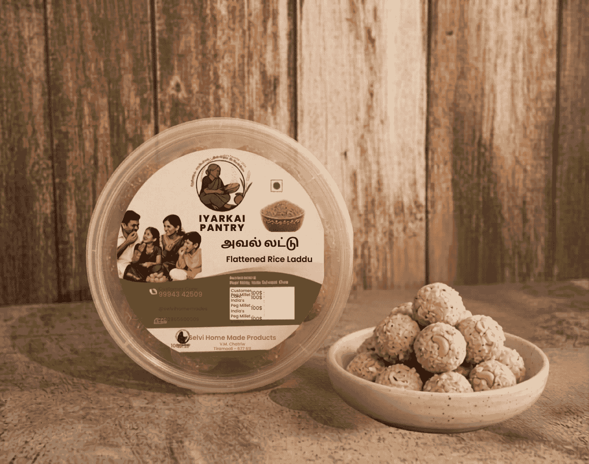 Flattened Rice Laddu